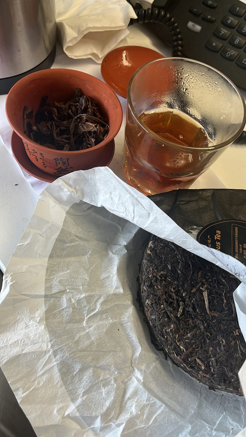 Customer photo review of On Taoism Jingyang Golden Flower Fu Brick Tea - 350g Cake (2020)