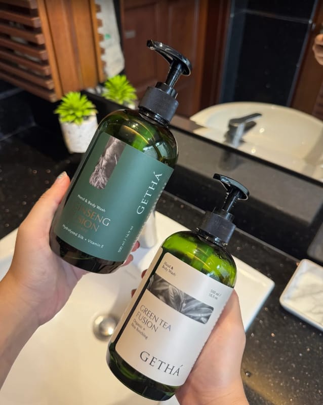 Customer photo review of Getha Premium Botanical Body Wash 500ml