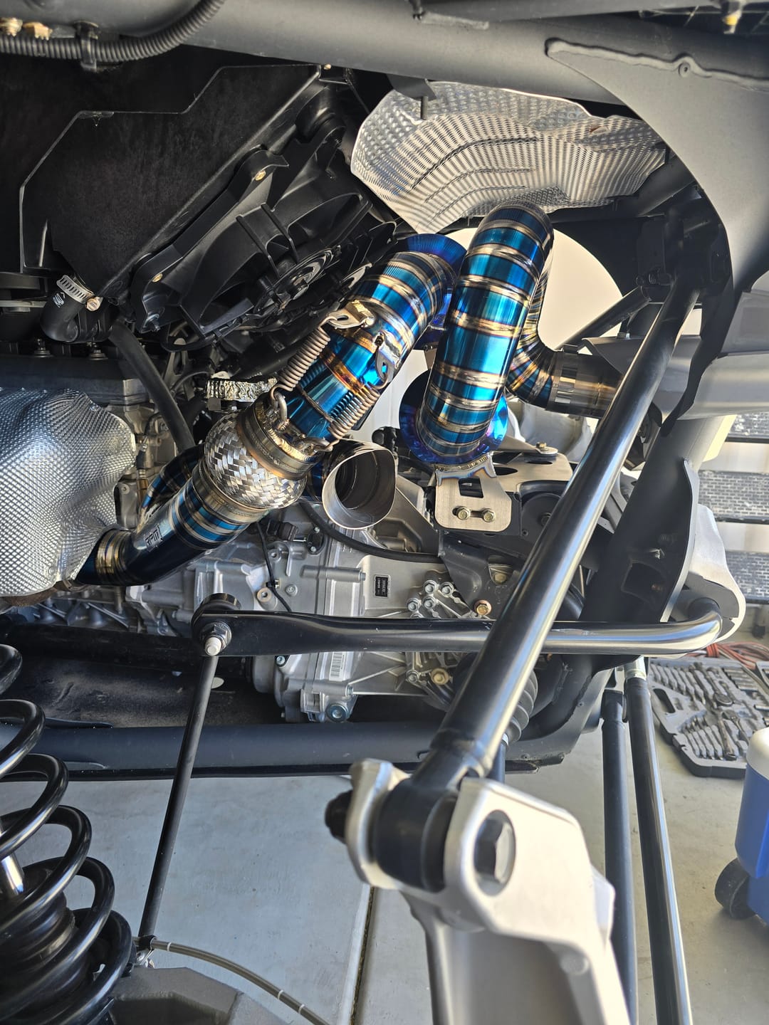 Customer photo review of RPM Can-Am Maverick R Full TITANIUM 3" Sport Muffler - Slip On Sport Exhaust
