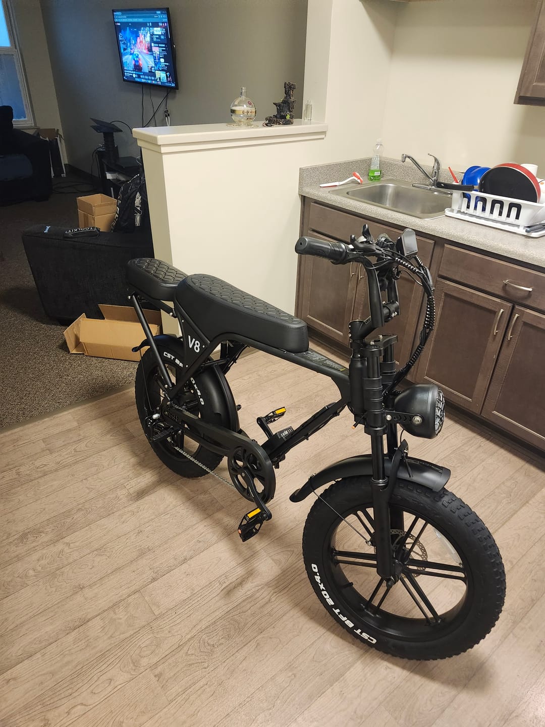Customer photo review of OUXI V8 750W Fat Tire Electric Bike