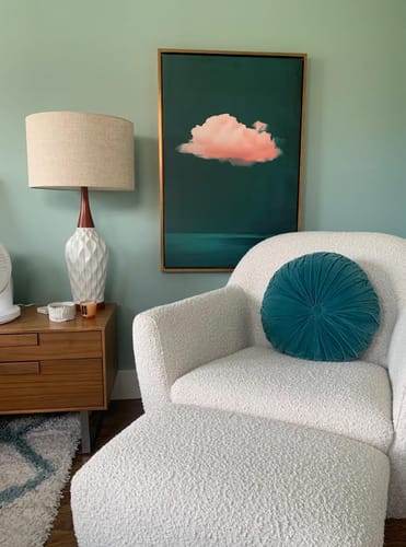 Customer photo review of Pink Cloud No2 Print