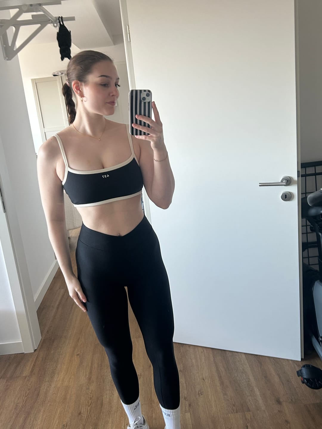 Customer photo review of The Micro Bra / Black-Cream