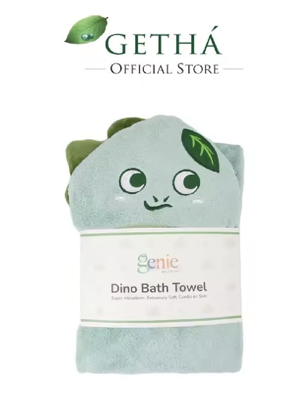 Customer photo review of Genie Dino Bath Towel