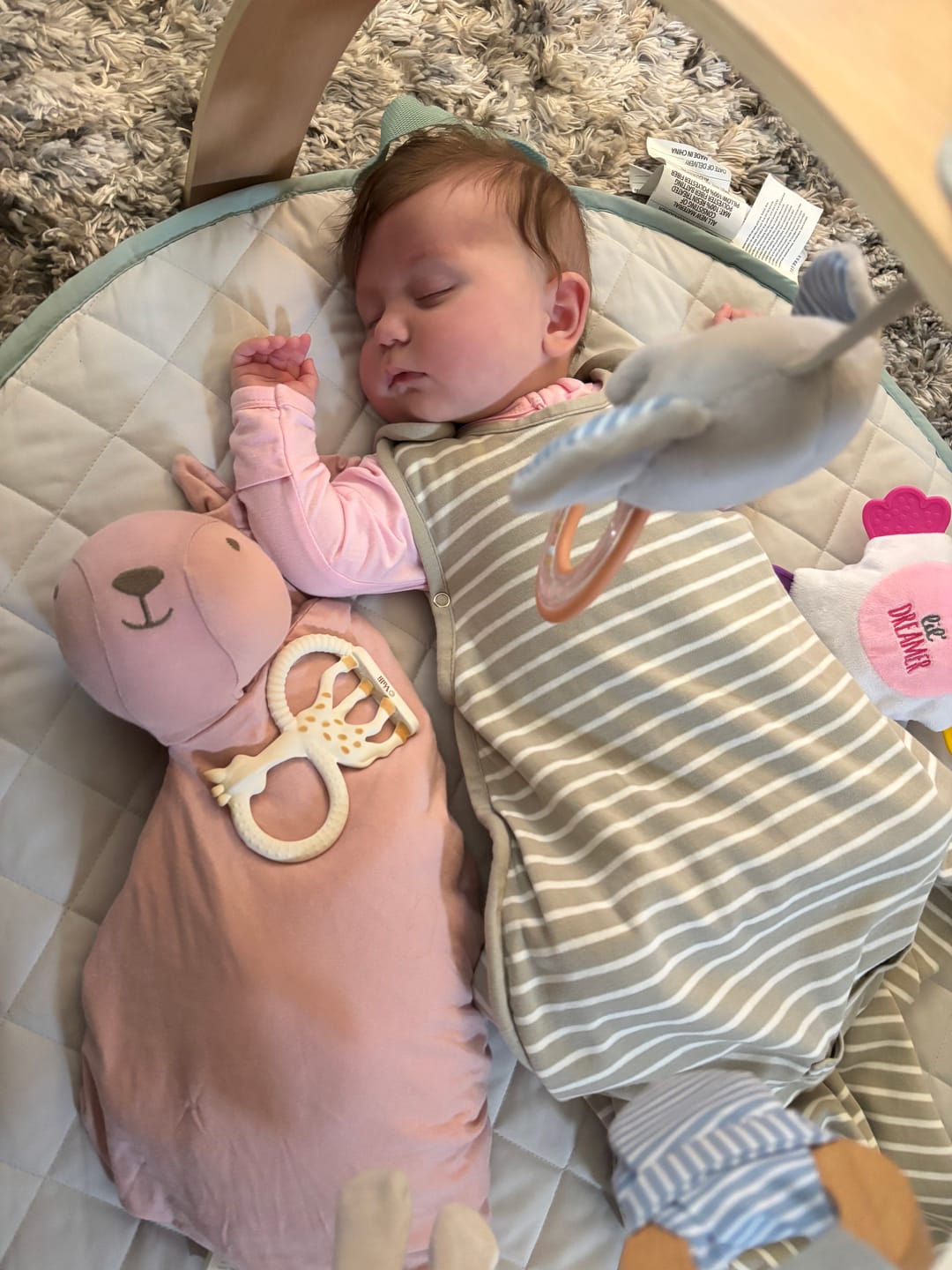 Customer photo review of 4 Season® Ultimate Baby Sleep Bag, Merino Wool & Organic Cotton, Birch Gray
