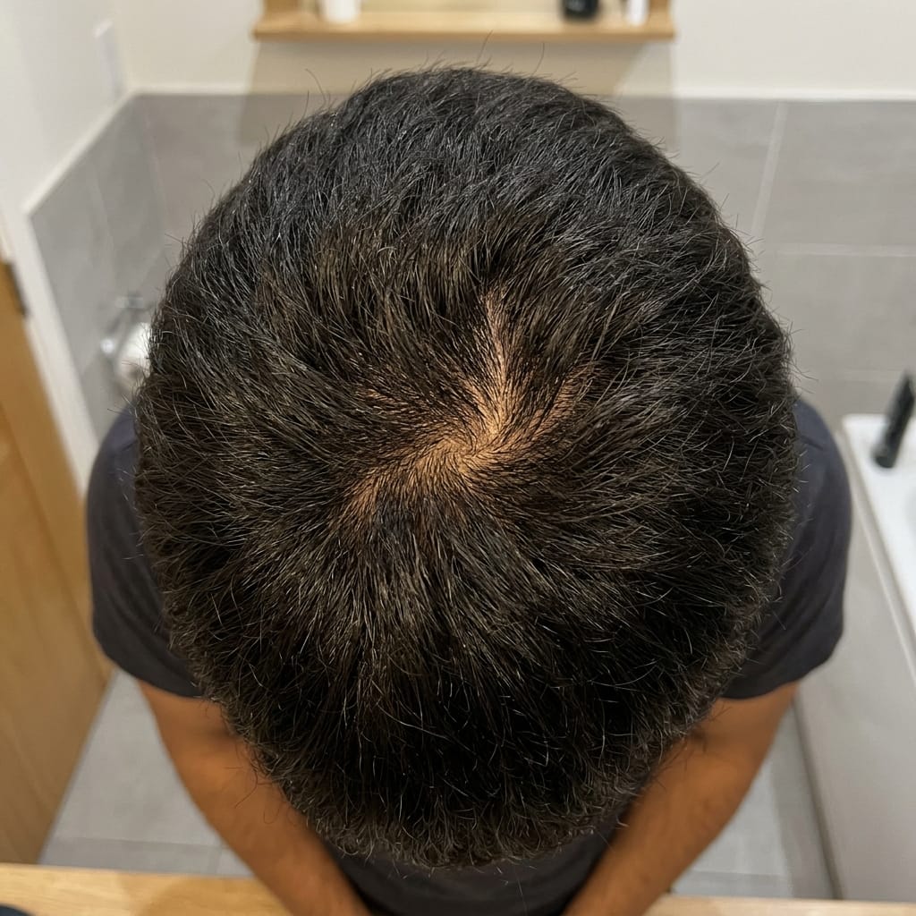 Customer photo review of Hair Tonic | Crecimiento Capilar