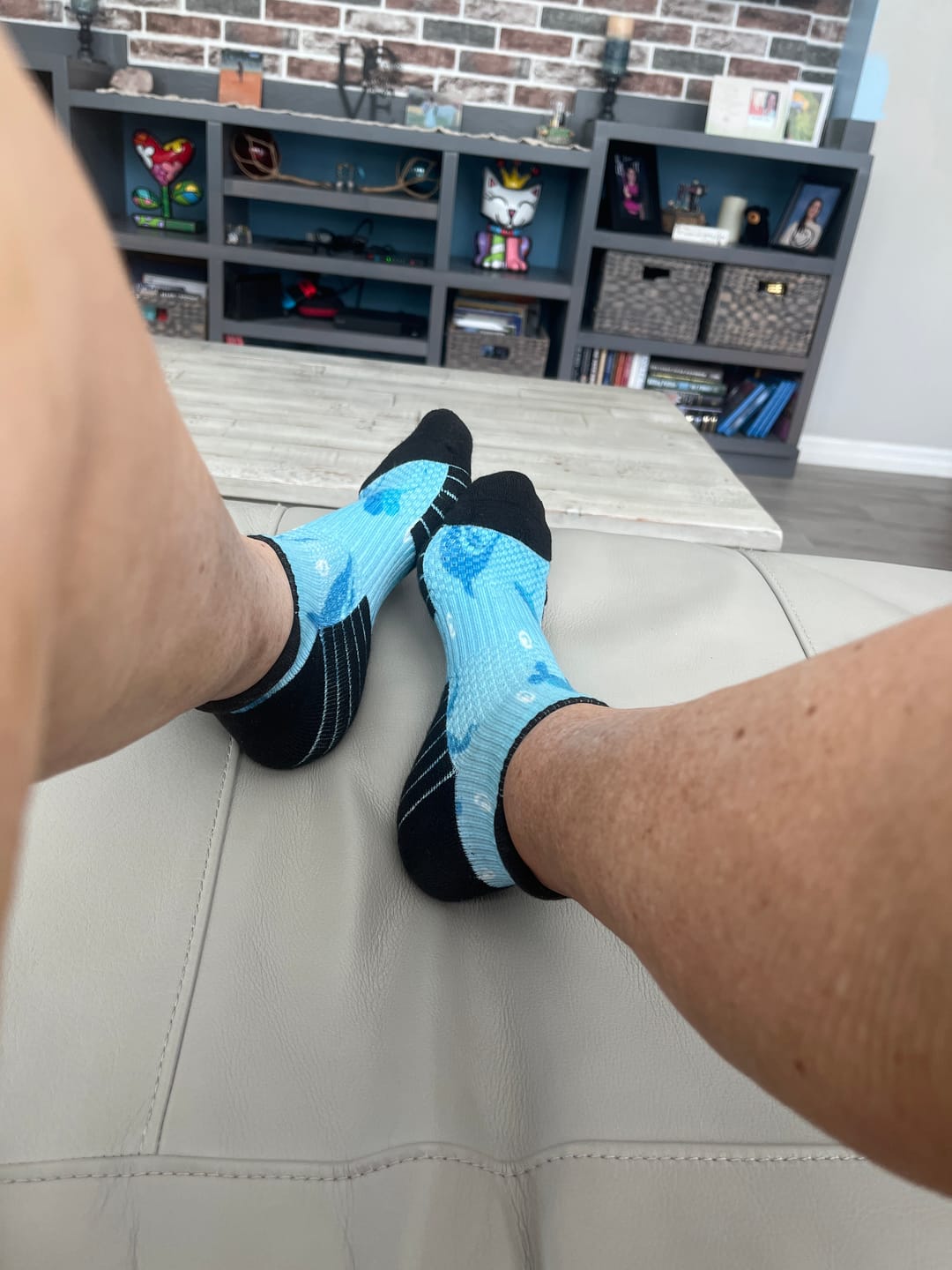 Customer photo review of Deep Sea Ankle Compression Socks
