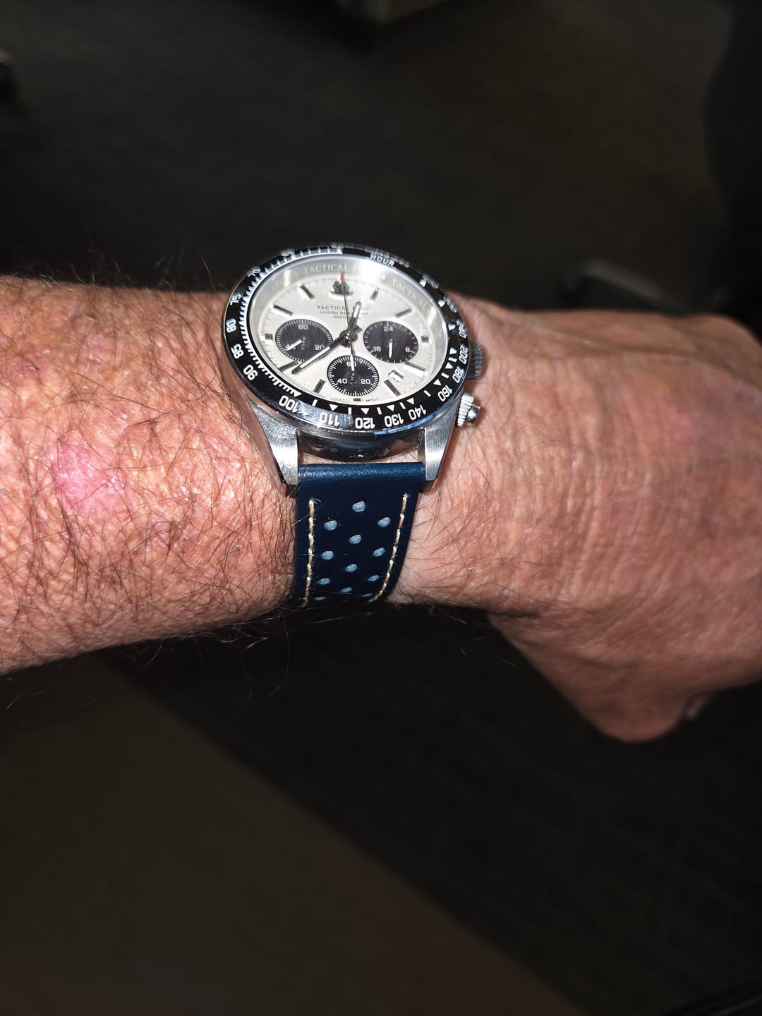 Customer photo review of Leather Sport Grip - Passing  Blue