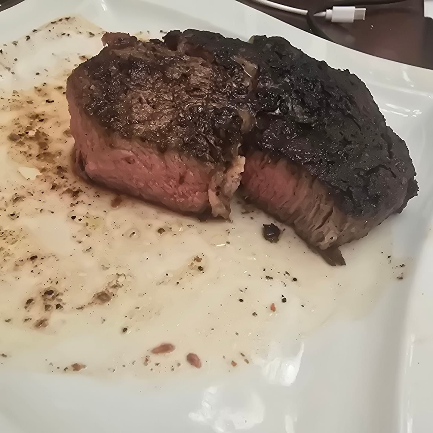 Customer photo review of USDA Choice Boneless Ribeye Steak