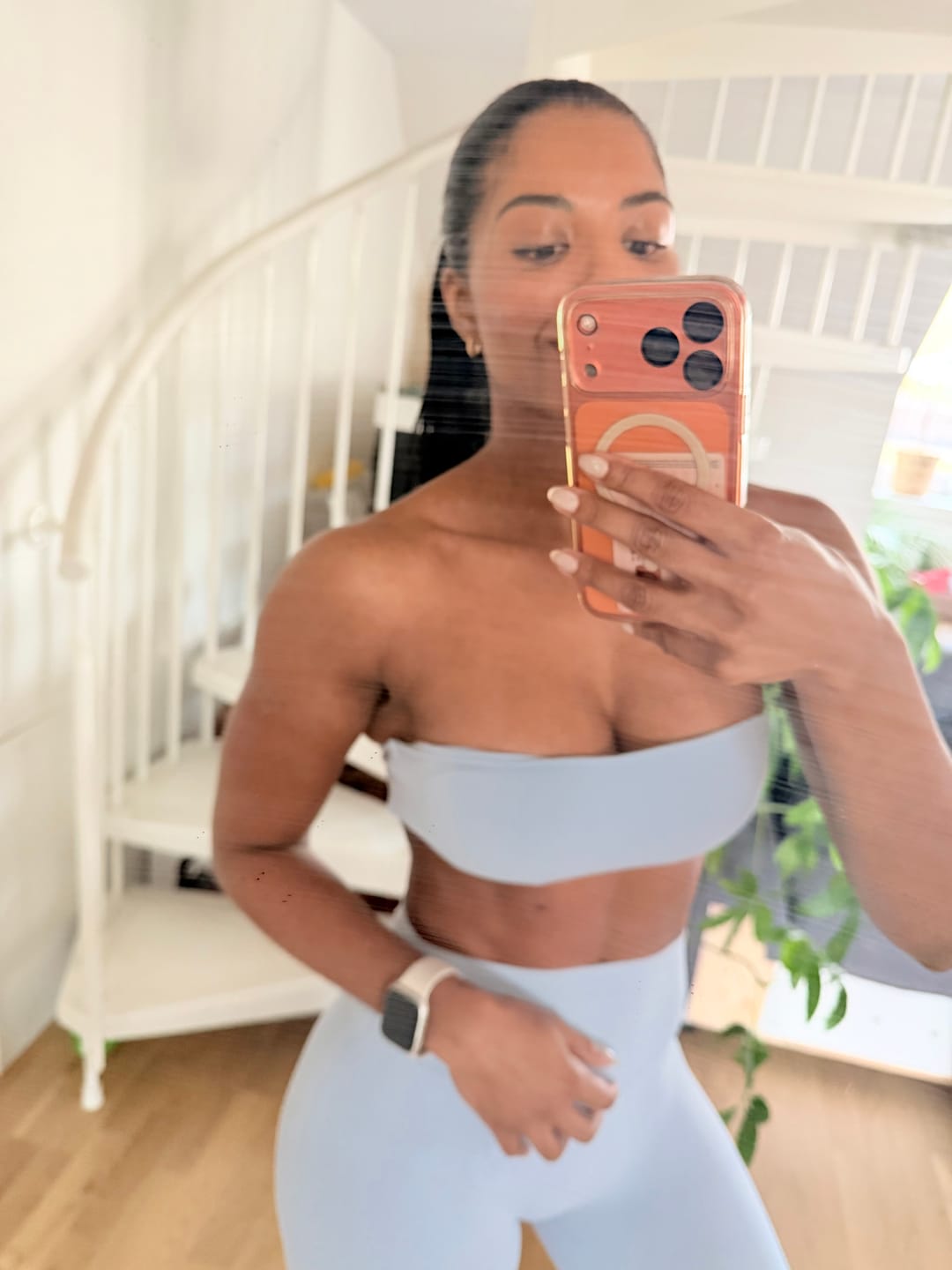 Customer photo review of Bare Soft Bandeau - Pale Blue