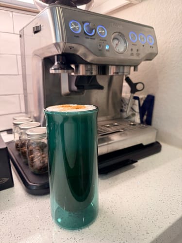 Customer photo review of FLUR Iced Coffee Glasses
