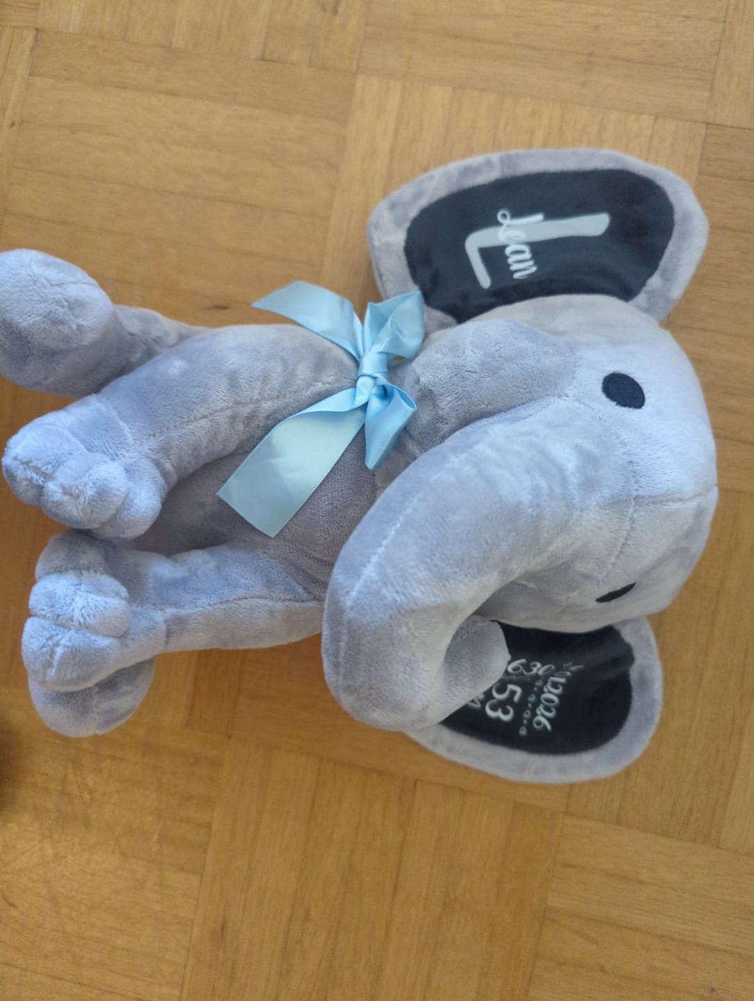 Customer photo review of Zur Geburt - Baby-Stofftier