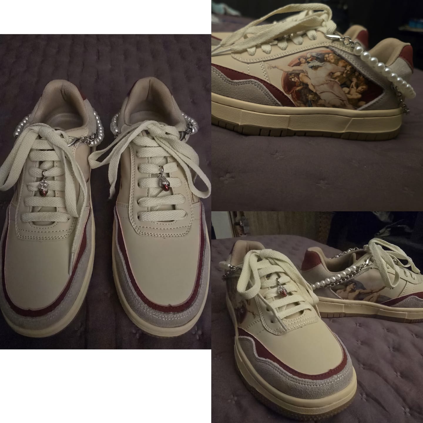 Customer photo review of The Creation of Adam Sneakers