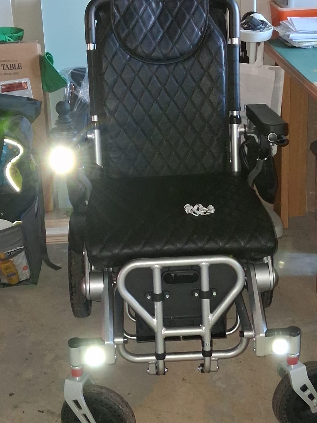 Customer photo review of LED Safety Lights for Electric Wheelchair