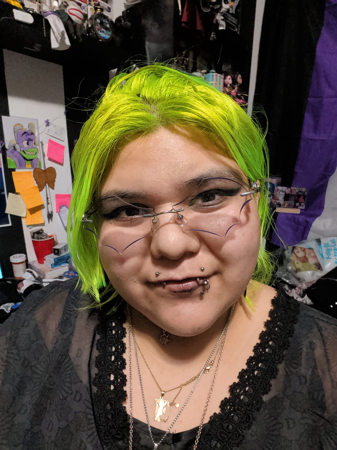 Customer photo review of Batty Eyeglasses