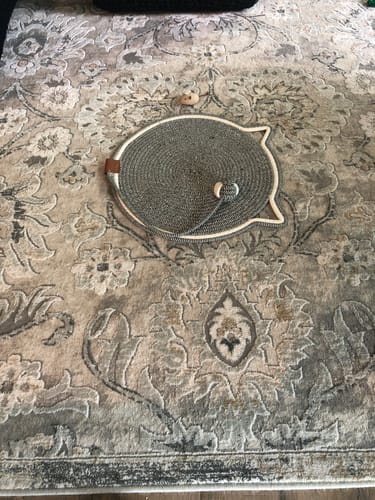 Customer photo review of Instinct Mat | The Scratching Mat Her Biology Actually Recognizes (NEW)
