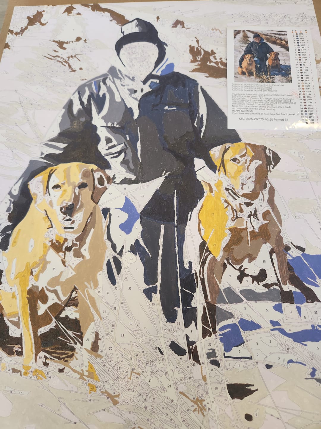 Customer photo review of Custom Kit | Paint by Numbers