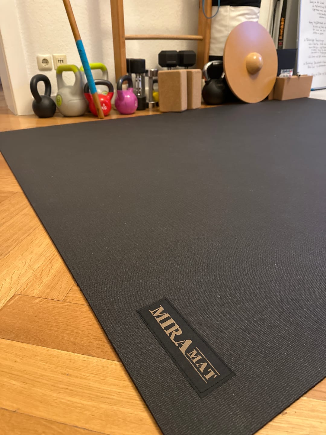Customer photo review of Miramat® Mega - 214cm x 153cm - Very Large Exercise Mat - In Stock
