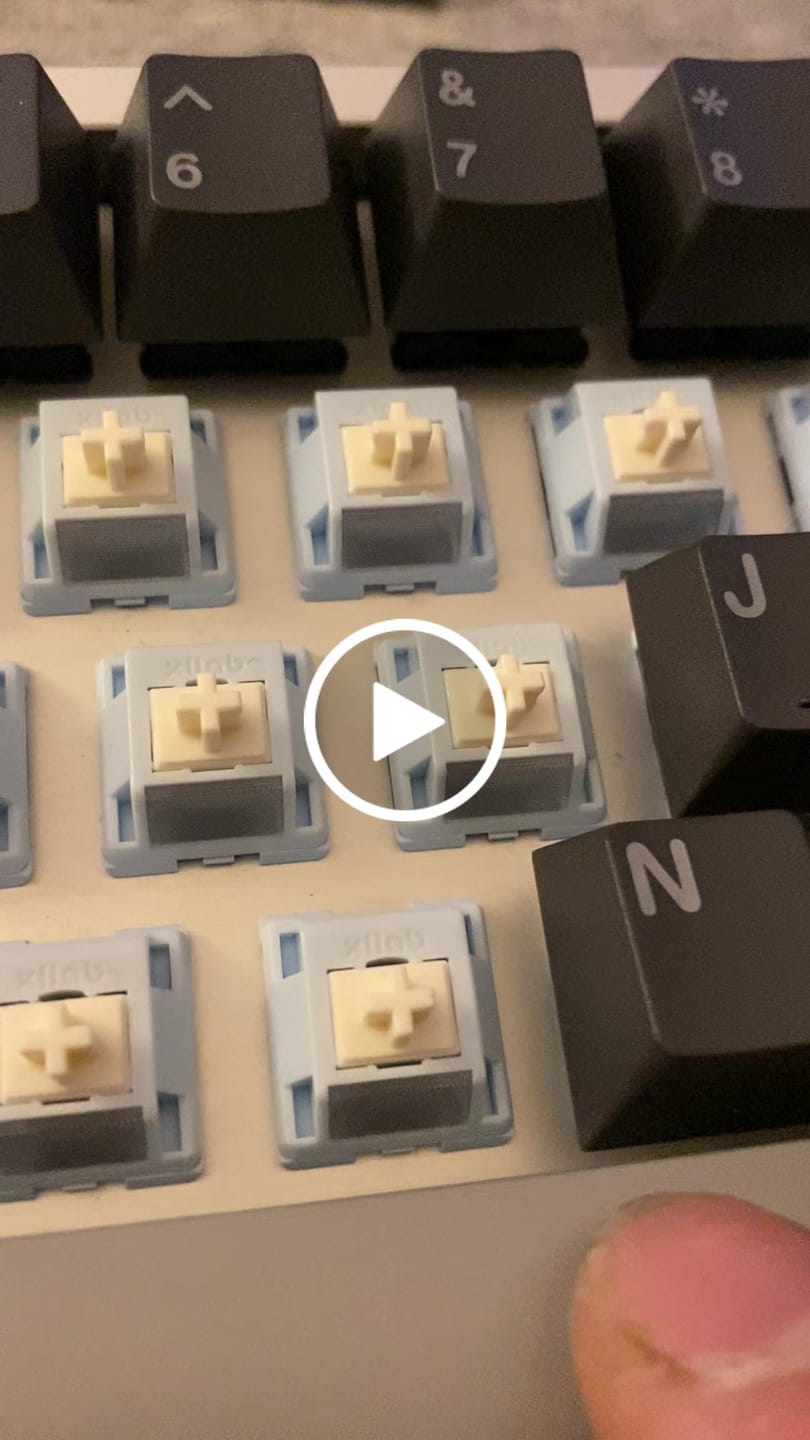 Customer video review of HMX YOGURT S LINEAR SWITCH FACTORY LUBED (10PCS)