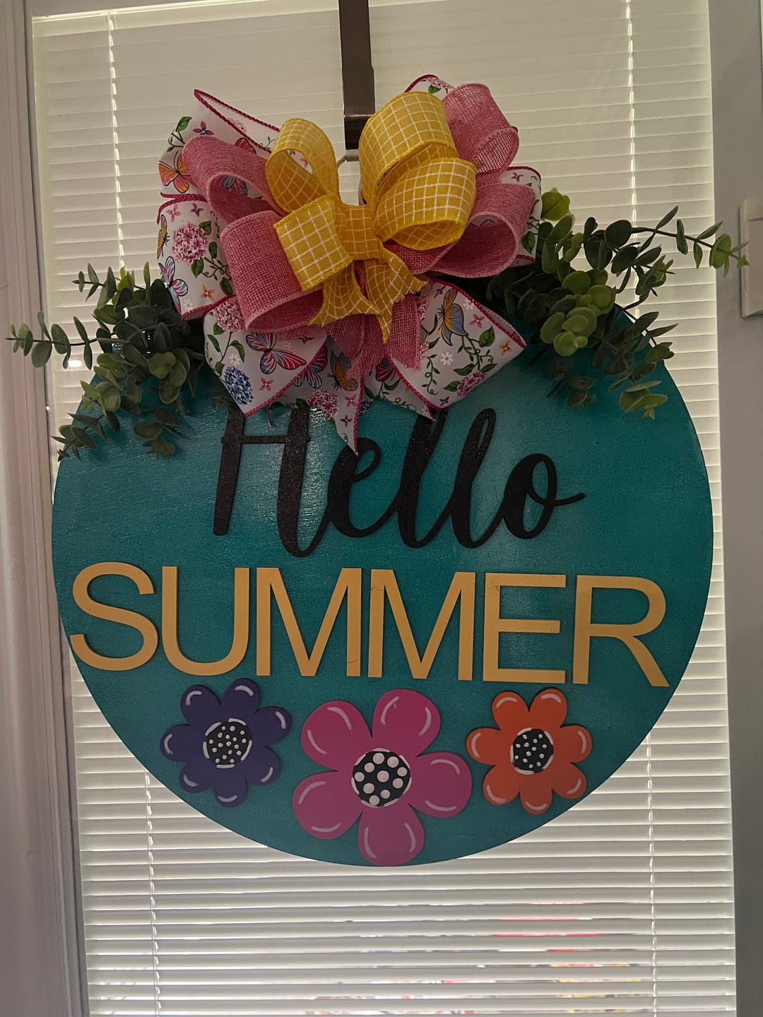 Customer photo review of Unfinished Wood Flower Shape - Spring - Craft - up to 46" DIY