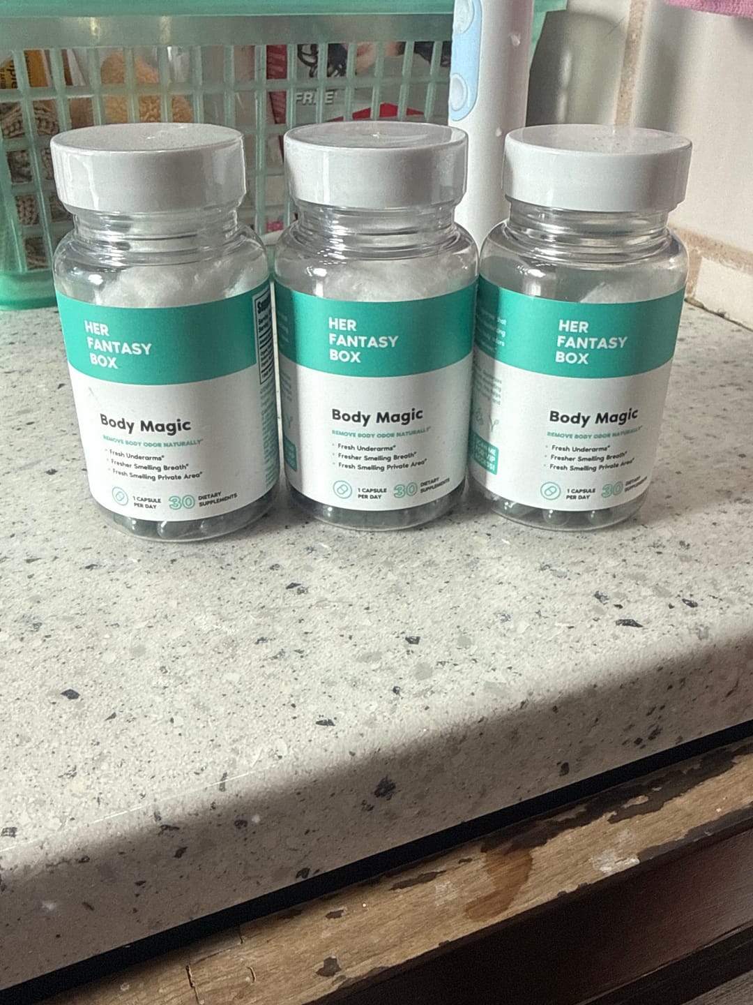 Customer photo review of Body Magic Chlorophyll Pill for Feminine Odor - 3 pk
