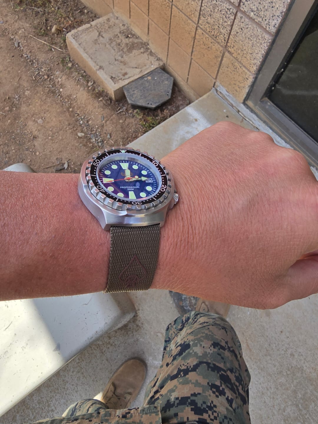 Customer photo review of NOFORN Single-Pass Watch Strap