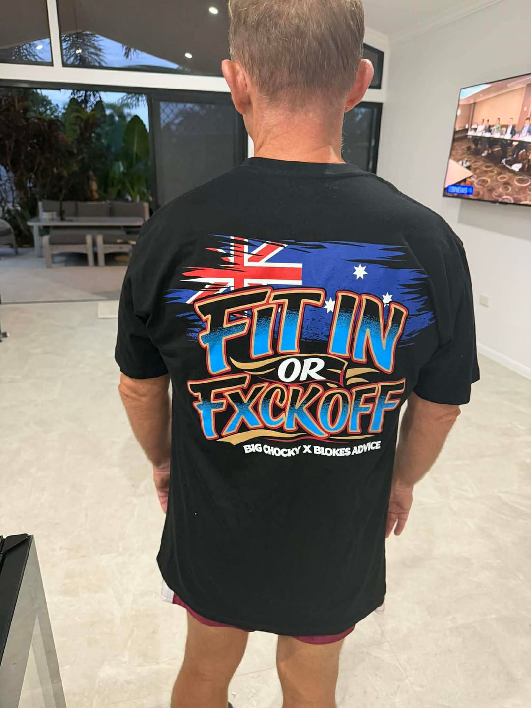 Customer photo review of Big Chocky | Fit In Tee