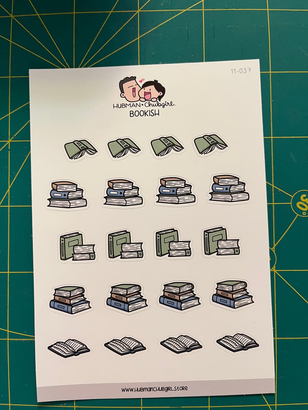 Customer photo review of Bookish Planner Stickers
