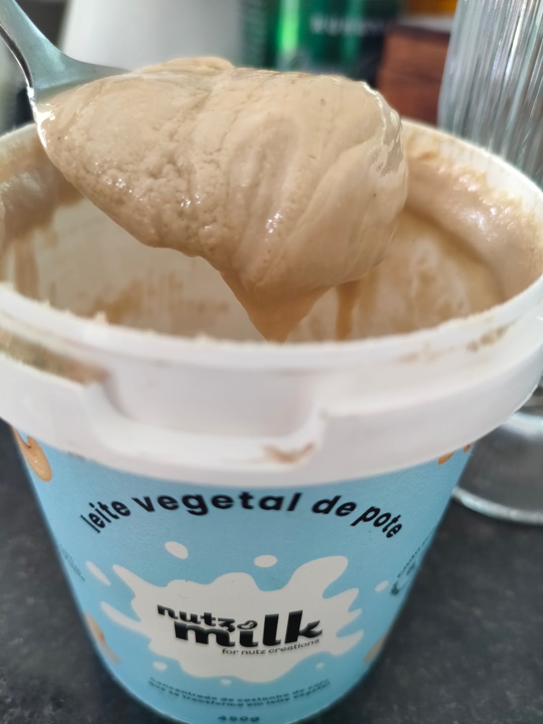 Customer photo review of Kit 4 Unidades: Leite Vegetal NutzMilk  26L - Concentrado de Castanha de Caju