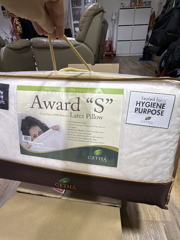 Customer photo review of Getha Award S Latex Pillow