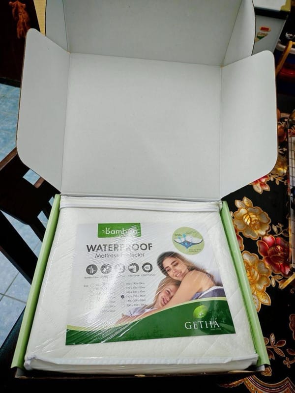 Customer photo review of Bamboo Waterproof Mattress Protector