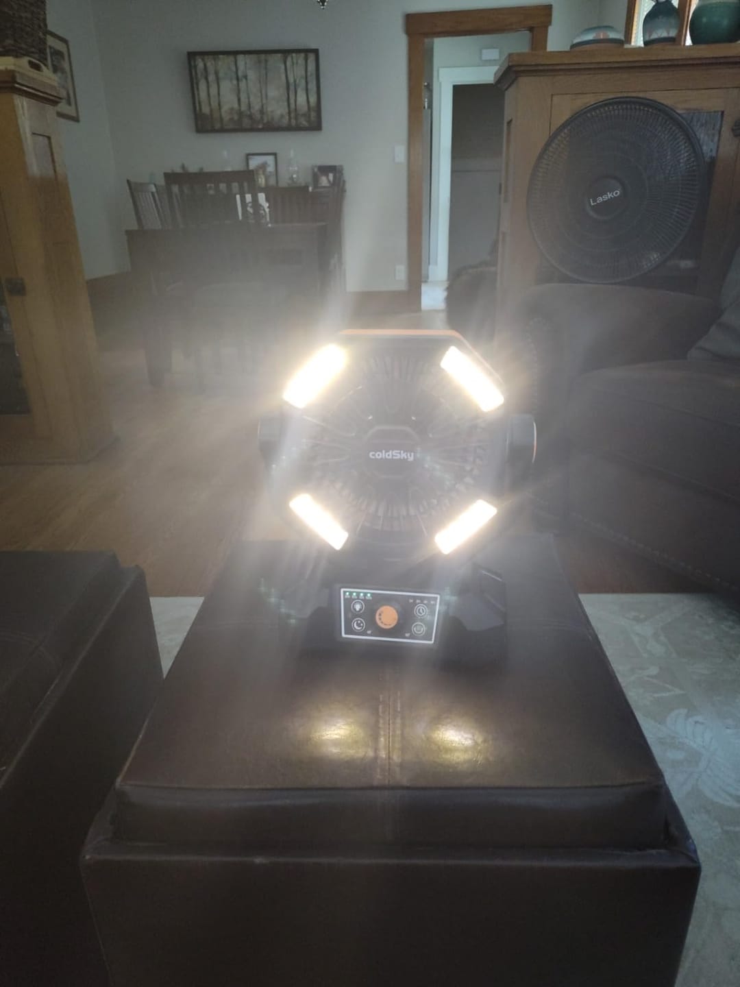 Customer photo review of 20000mAh Campingventilator mit LED-Laterne – 8-Stufen Akku-Ventilator