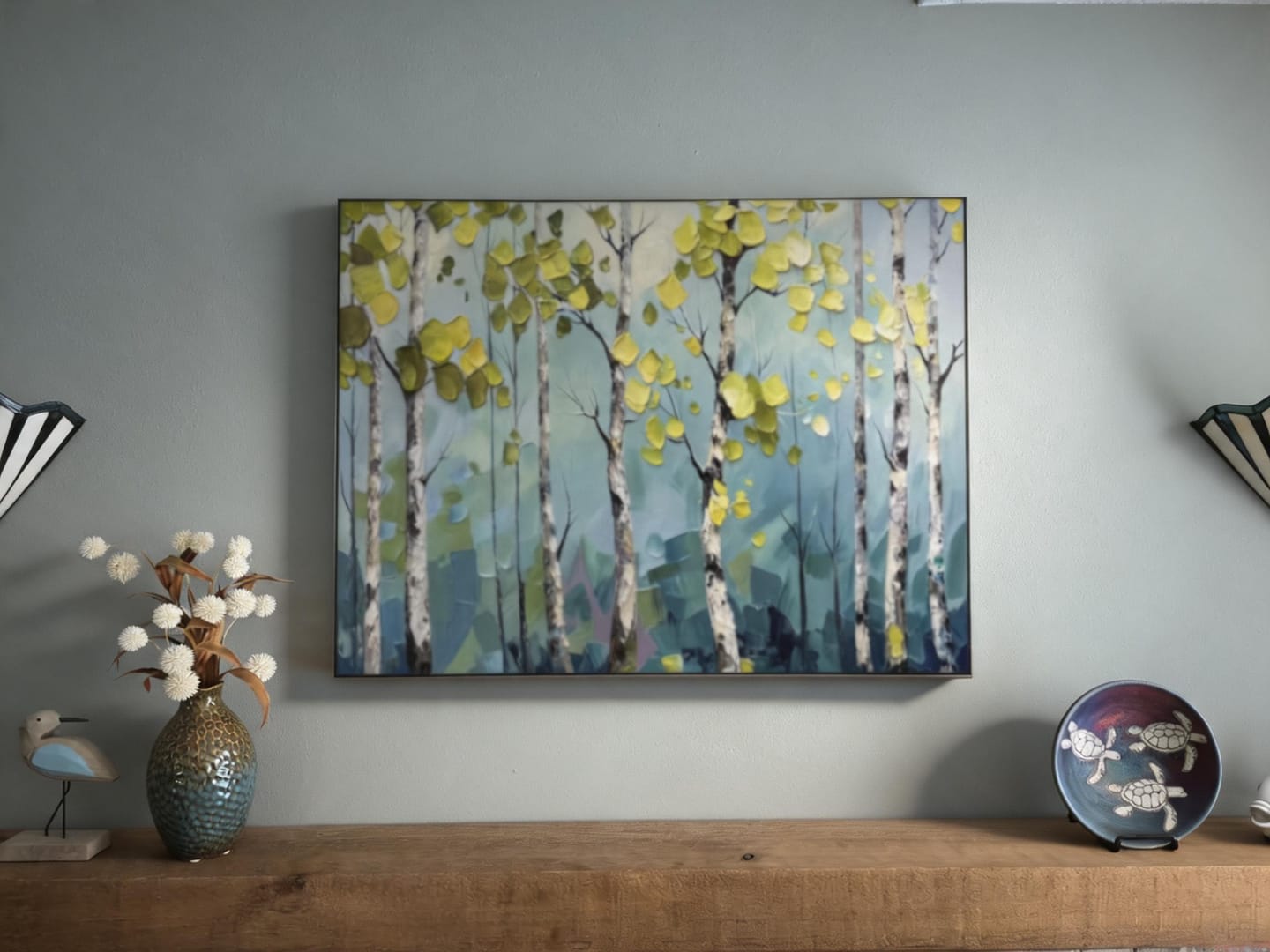 Customer photo review of Tree Textured Painting Canvas #TP007