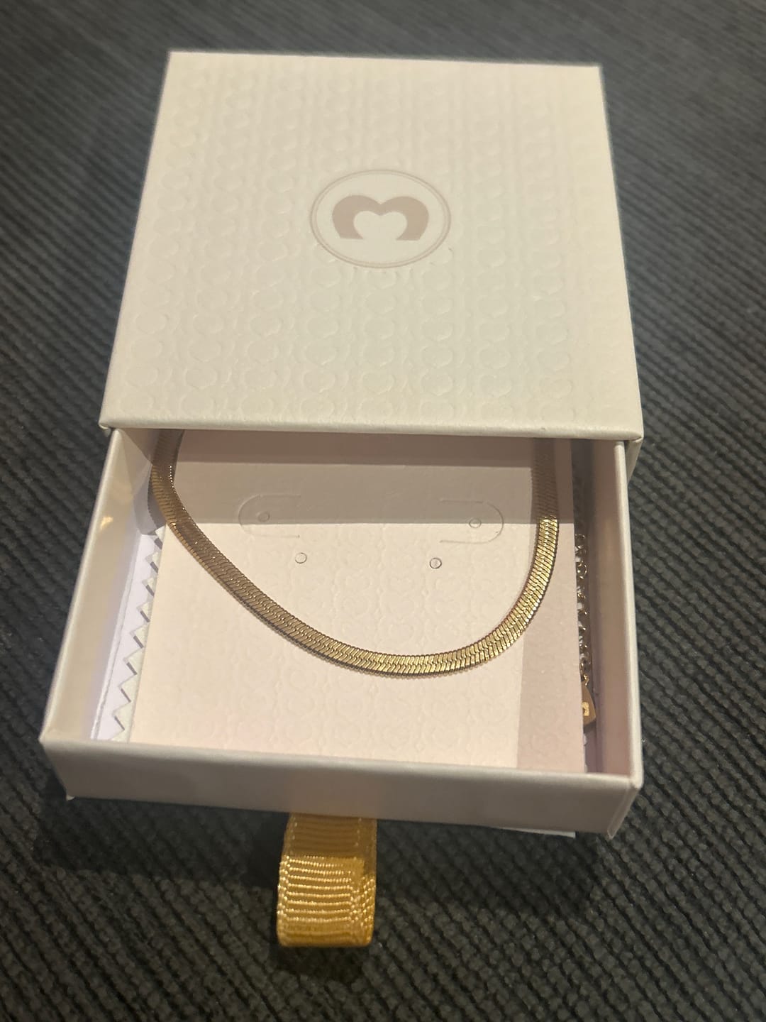 Customer photo review of Cajita Joyas - Nude Beige