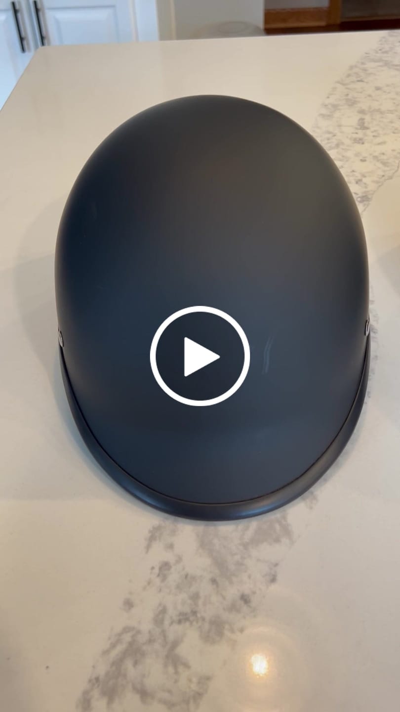 Customer video review of Low Profile Reversible DOT Polo Helmet / Matte Black