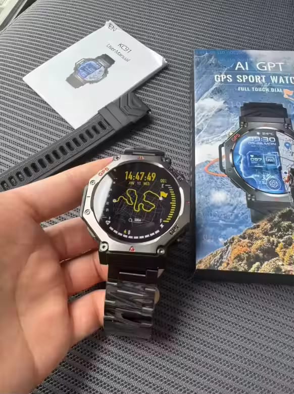 Customer photo review of Military GPS Smart Watch – AMOLED, 10ATM, HD Bluetooth Call