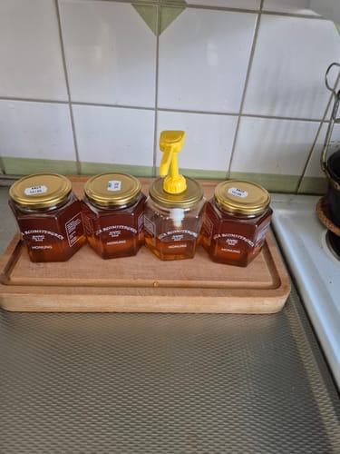 Customer photo review of 2 kg Svensk Flytande Honung (4 × 500 g) + Honungspump