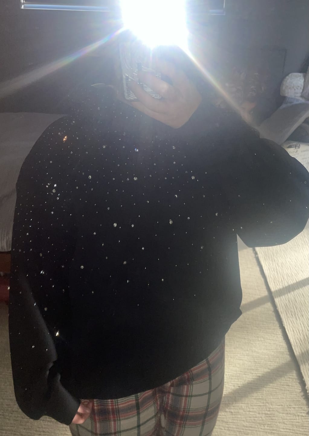 Customer photo review of Aelfric Eden Rhinestone Pullover Hoodie
