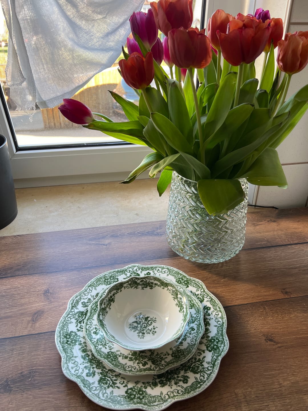 Customer photo review of Teller-Set Primavera Grün für 6 Personen