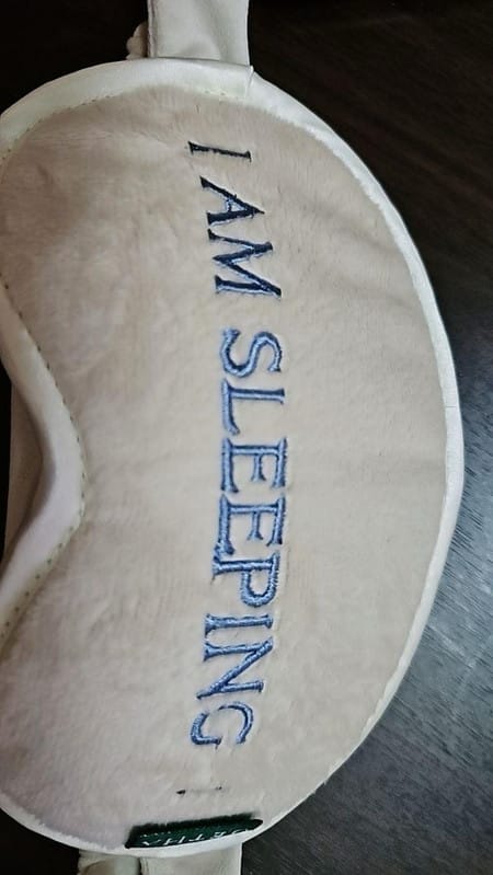 Customer photo review of I Am Sleeping Eye Mask