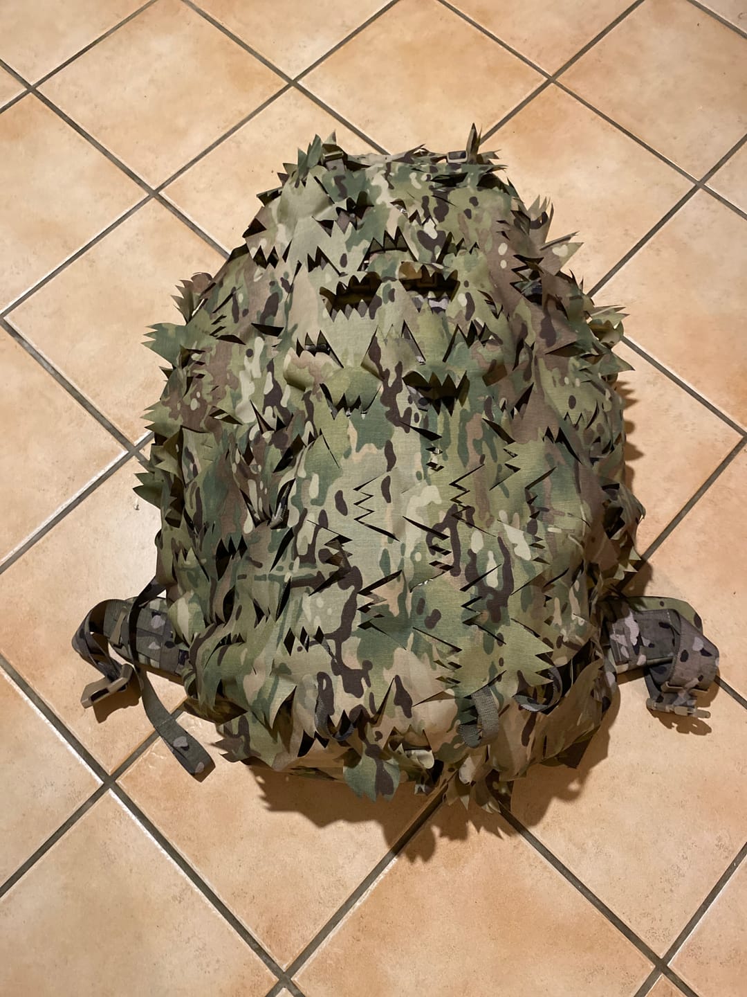 Customer photo review of Backpack camo scrim, 40-80L