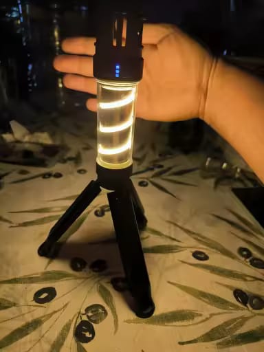 Customer photo review of 5-in-1 Campinglampe – LED-Taschenlampe & Mückenschutzlicht