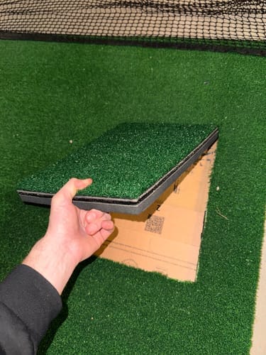 Customer photo review of TrueTurf 3D FlexCell Hitting Strip - Fairway