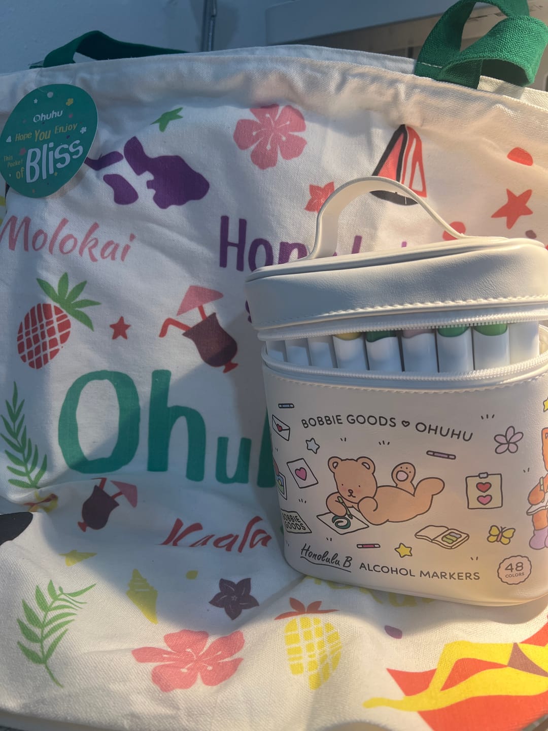 Customer photo review of Ohuhu Canvas Gift Bag for Multi-purpose, Available in Two Sizes