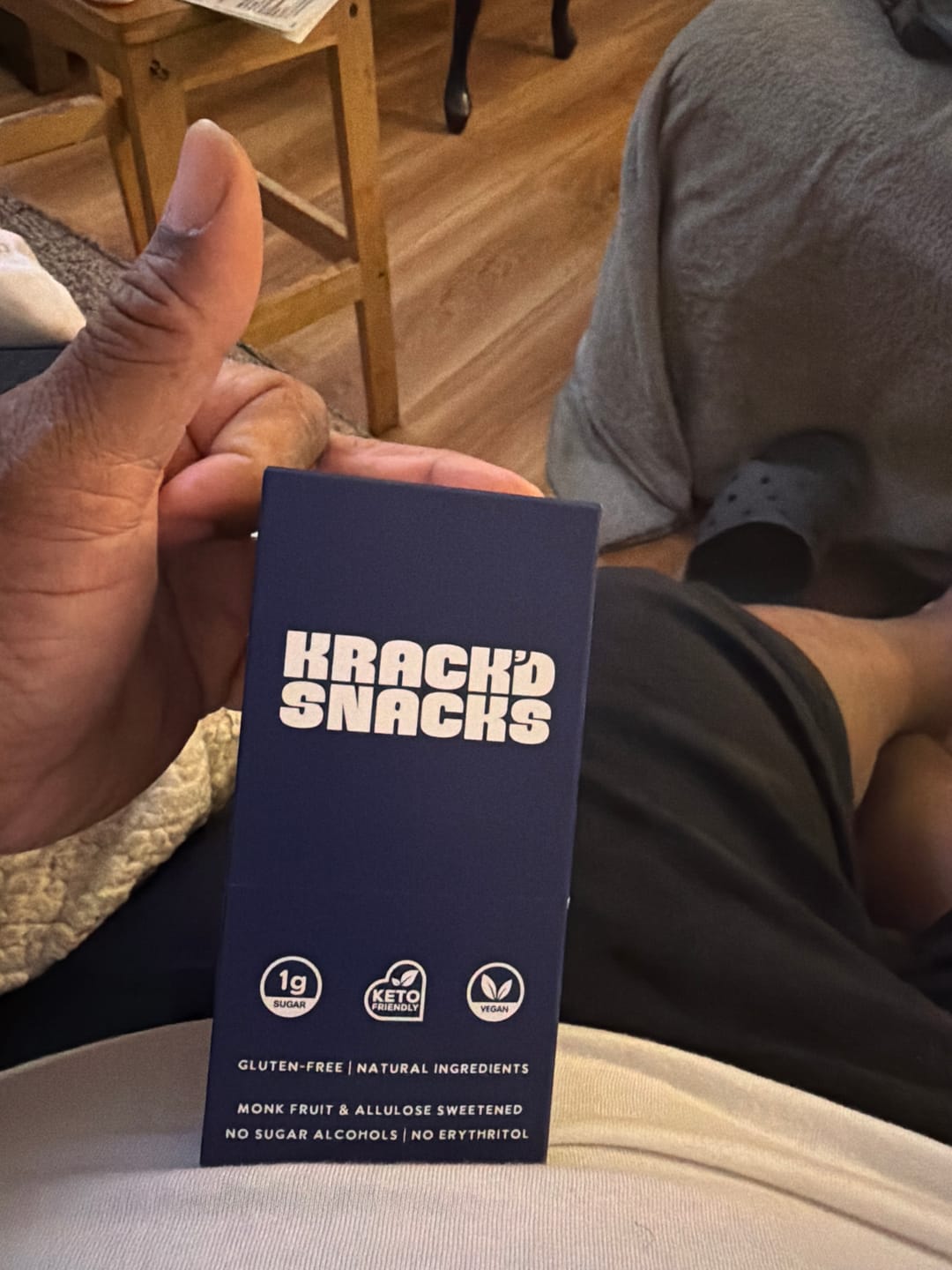 Customer photo review of Dark Chocolate Peanut Butter Caramel Crunch