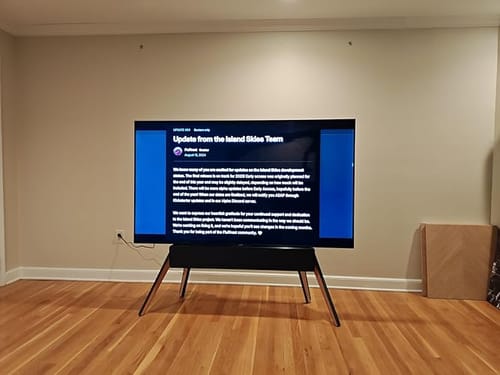 Customer photo review of Picasso FT88 TV Stand