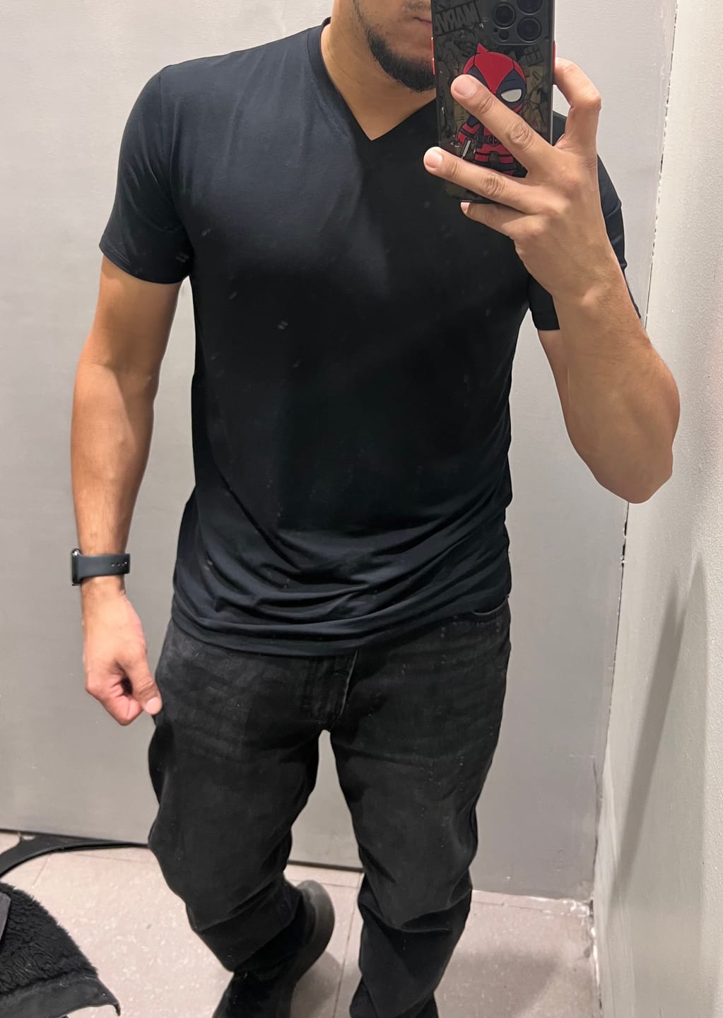 Customer photo review of Polera de Bambú Ultra Suave (Cuello V)