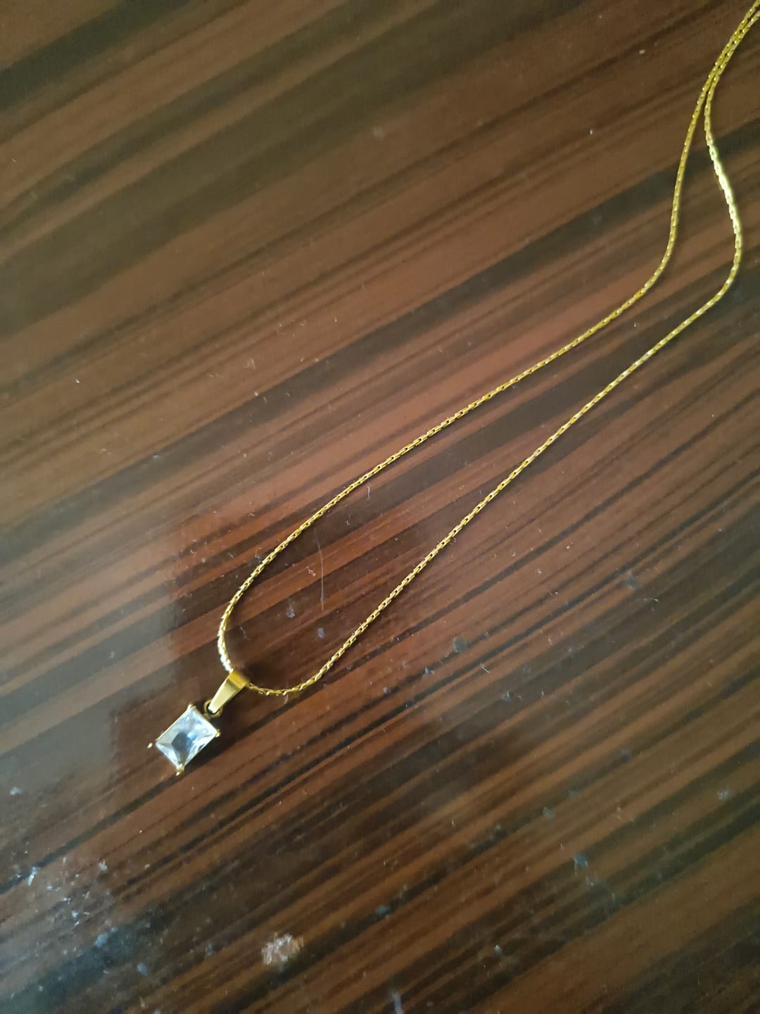 Customer photo review of Delicate Moonstone Necklace