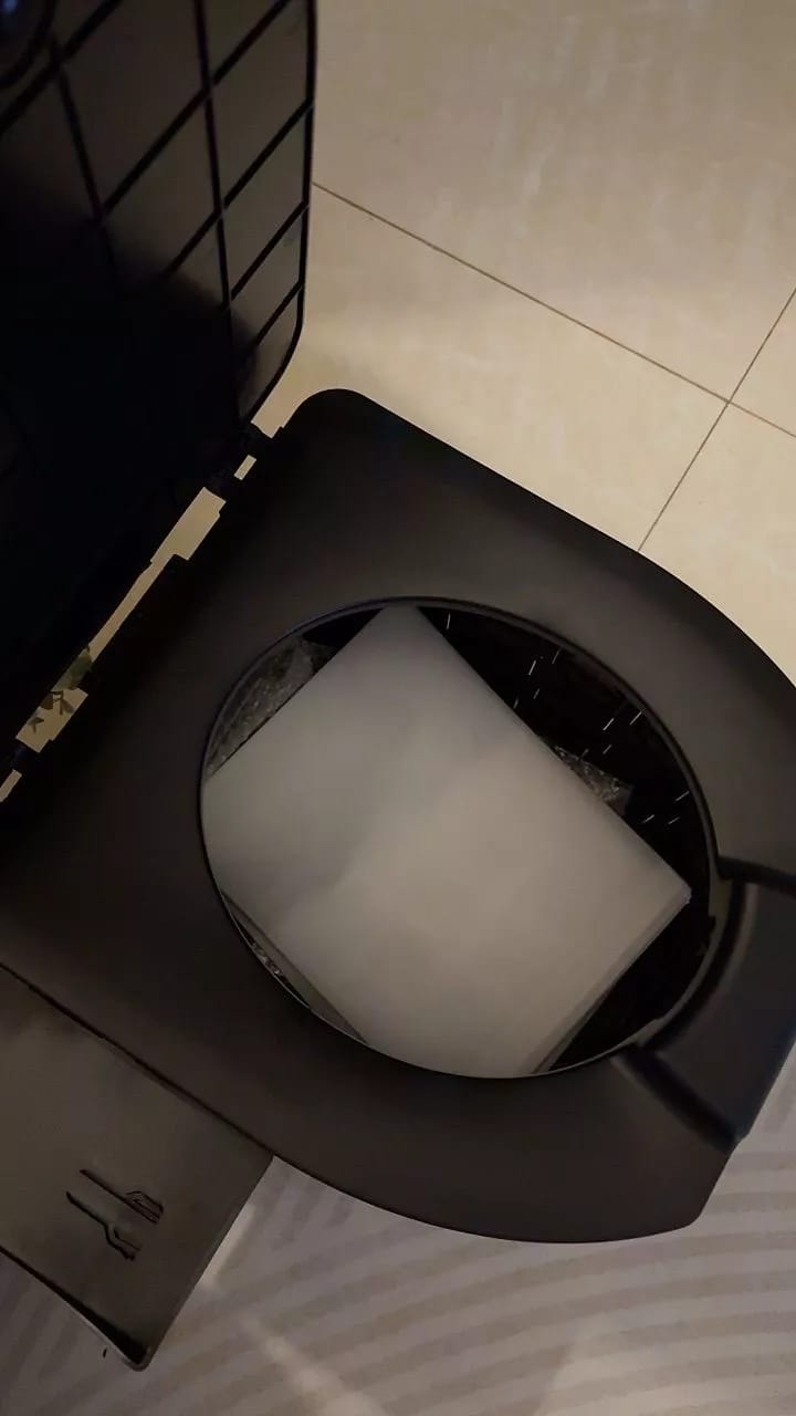 Customer photo review of Portable Folding Toilet – Collapsible Camp Toilet for Adults