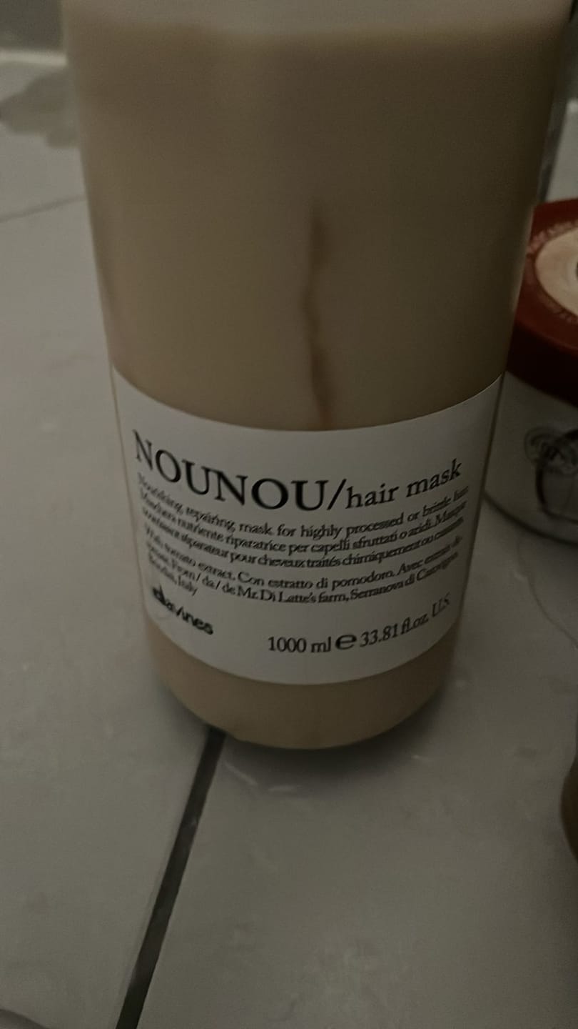 Customer photo review of Mascarilla Nutritiva Reparadora Essential Nounou Davines