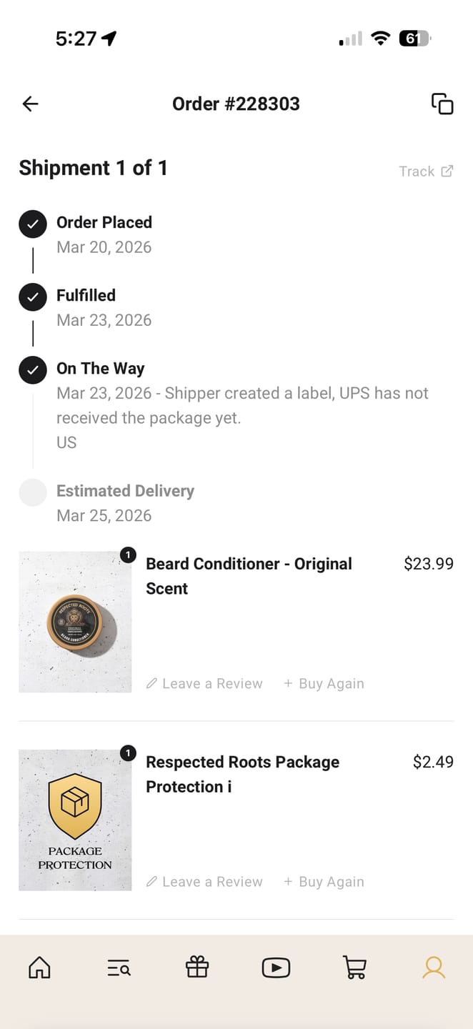 Customer photo review of Beard Conditioner - Original Scent